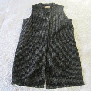 Lynn Yarrington Vest M Rainbow Fleck Chenille Sweater Lagenlook